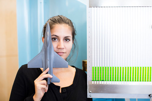 Student at a lab